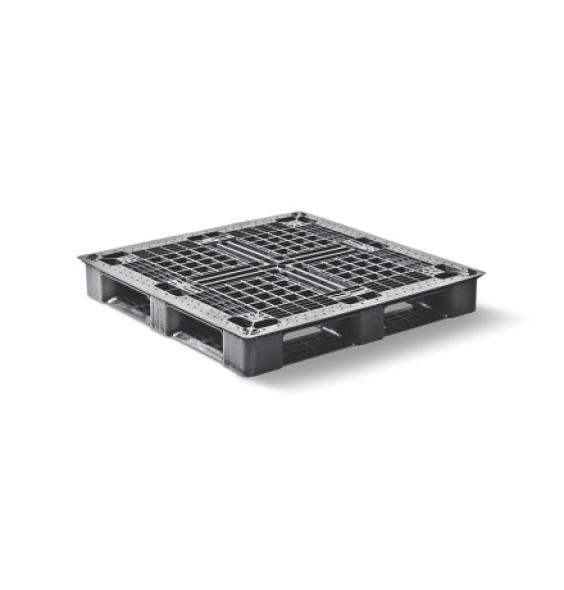 Palette plastique médium 1140x1140 ajourée 6 semelles CP9
