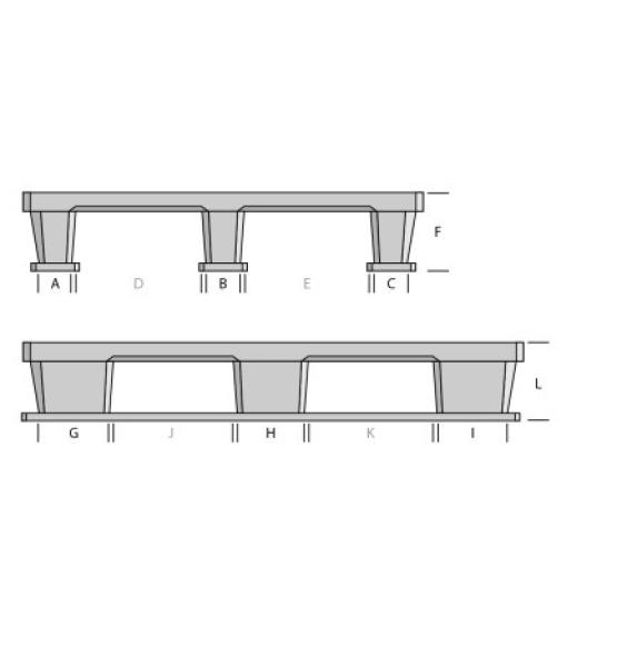 Devis Palette plastique emboitable 9 plots 1200x1000 ajourée légère