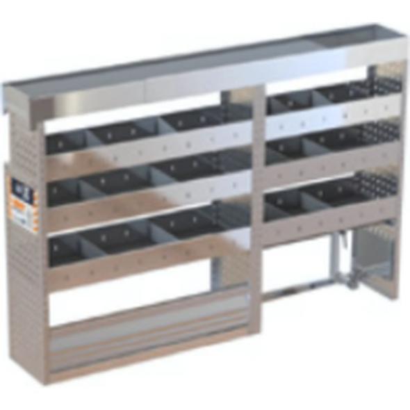 Meuble aluminium complet Utilitaires moyens - gauche