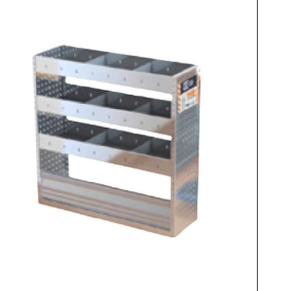 Etagères aluminium Fourgons Utilitaires moyens - côté droit