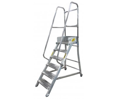 Vente Estrade aluminium à double rampe et garde corps frontal Réf. 2067-2F (ABA ECHELLES)