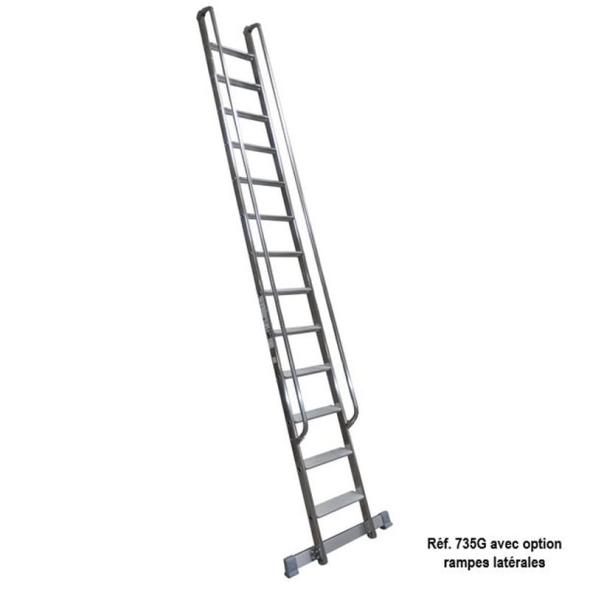 Devis Échelle à marches type meunier en aluminium Réf. 72G