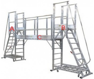 Plateforme de travail, Hauteur de 994mm, Charge maximum 150kg