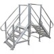 Passerelle aluminium spéciale à enjamber les convoyeurs Réf. PF2 SP-S