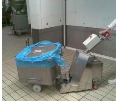 Tracteur inox pour bac alimentaire