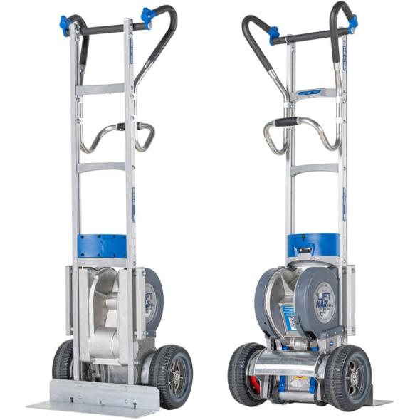 Diable electrique monte escalier pour charges lourdes et hautes