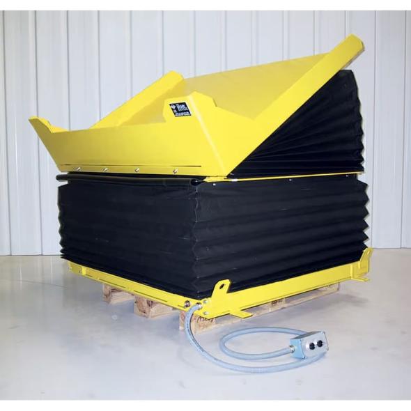 Elévateur basculeur de charge pneumatique