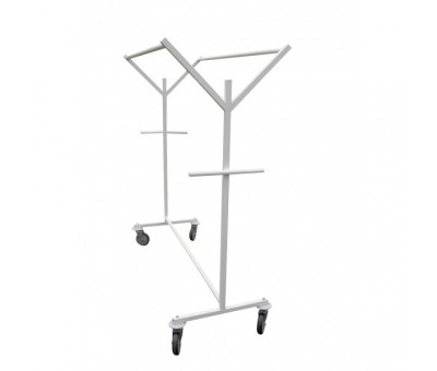 Chariot penderie mobile double pour vêtements