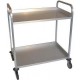 Chariot desserte aluminium 2 niveaux