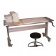 Table inox ajustable en hauteur