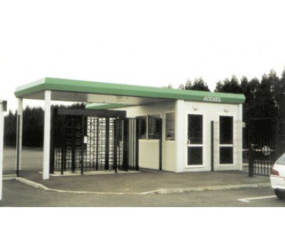Poste de garde avec contrôle d'accès