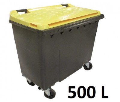 Conteneur à déchets roulant 500 Litres