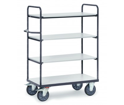 Chariot ESD à étagères 4 niveaux