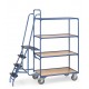 Achat Chariot préparateur de commande 3 niveaux à grand marchepied