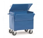Chariot caisse fermable en tole - AVMD