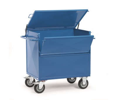 Chariot caisse fermable en tole