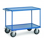 Chariot métallique avec plateaux à rebords - AVMD