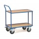 Chariot table roulante 2 niveaux pour magasin et entrepot