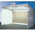 Cabine de peinture liquide pour l'industrie - ventilation horizontale - OMIA