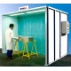 Comparateur Cabine de peinture liquide pour l'industrie - ventilation horizontale