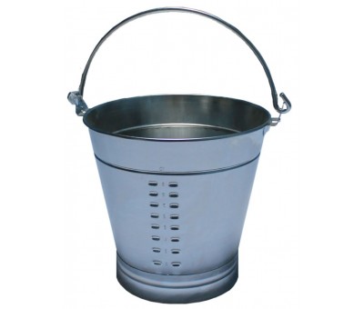 Seau inox conique gradué avec base renforcée