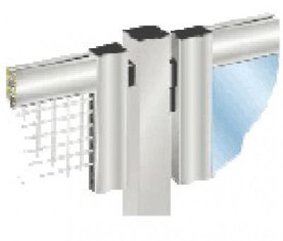 Cloison grillagée de sécurité aluminium NOVALL