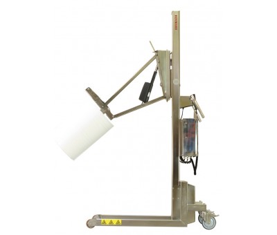 Chariot manipulateur de bobine inox à levée électrique