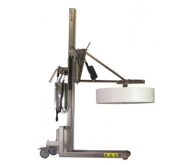 Achat Chariot manipulateur de bobine inox à levée électrique