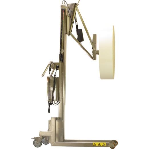 Chariot manipulateur de bobine inox à levée électrique - LIFTEC