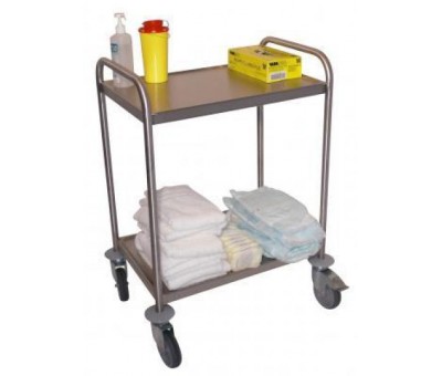 Desserte inox 2 niveaux