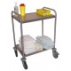 Desserte inox 2 niveaux