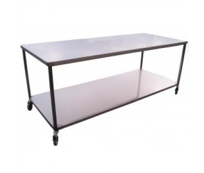 Table de travail inox 2 niveaux