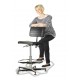 Chaise d'atelier ergonomique à assise PU
