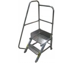 Estrade aluminium industrielle 1 rampe 1 garde-corps Réf. 2045-1GF - ABA ECHELLES