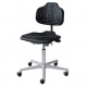 Chaise d'atelier à roulettes ergonomique