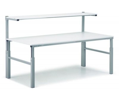 Table d'atelier avec étagère intégrée