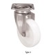 Roulette nylon pivotante