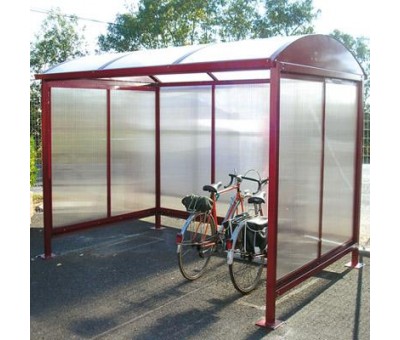 Abri vélos motos avec toit en polycarbonate