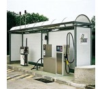 Abri métallique pour pompe à essence - ATELIERS LETORT