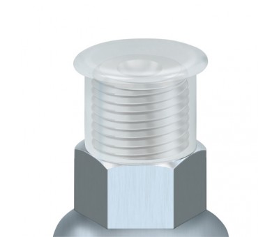 Capuchon plastique de protection à colerette pour filetage