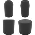Embout plastique rond enveloppant