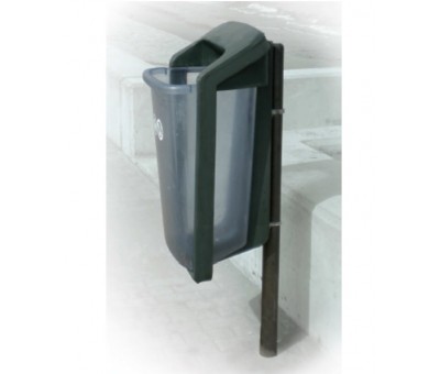 Corbeille de propreté plastique transparent Elegant 50 litres