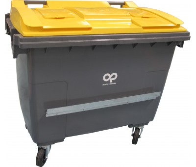 Barre ventrale pour conteneur roulant 4 roues