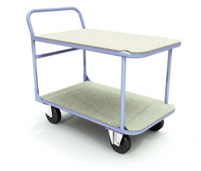 Chariot table 2 niveaux en contreplaqué