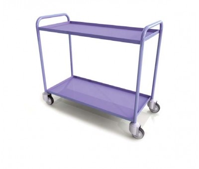 Chariot desserte métallique 2 niveaux