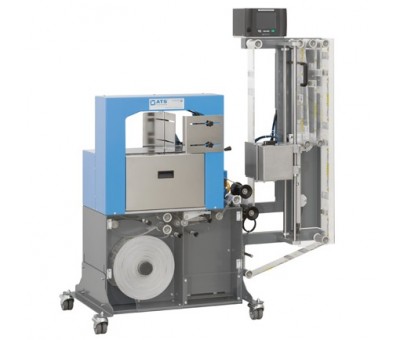 Machine de mise sous bande large avec impression