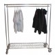 Penderie mobile chromée porte-vêtements