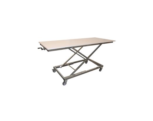 Table bois à hauteur réglable par manivelle ou électrique - SANCHEZ