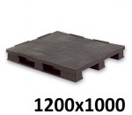 Palette lourde plastique recyclé 1200x1000 RECYPAL1210RR - BAC-LAND PACK