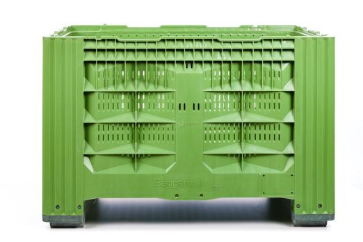 Caisse palette plastique ajourée 1200 x 1000 – Réf 115FA/N - BAC-LAND PACK